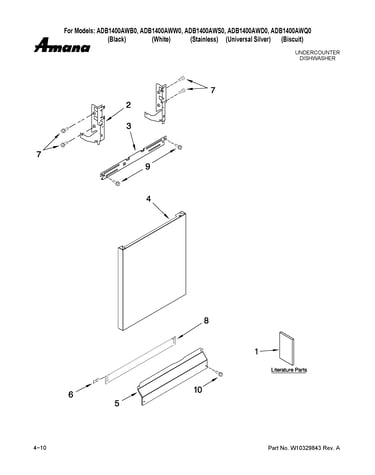Door and panel parts