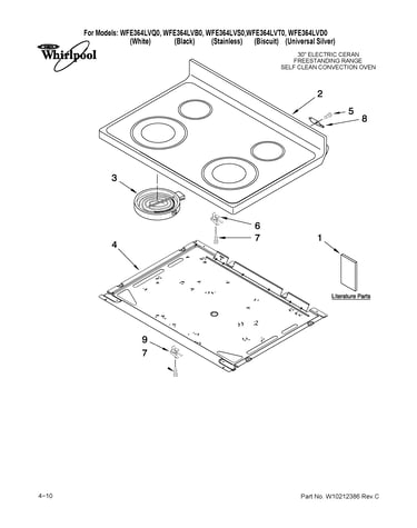 Cooktop parts
