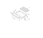 Whirlpool WFE364LVQ0 drawer & broiler parts diagram