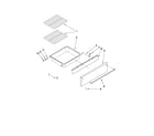 Ikea YISE630WS00 drawer and rack parts diagram