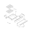 Drawer and rack parts