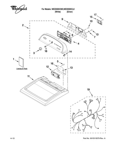 Top and console parts