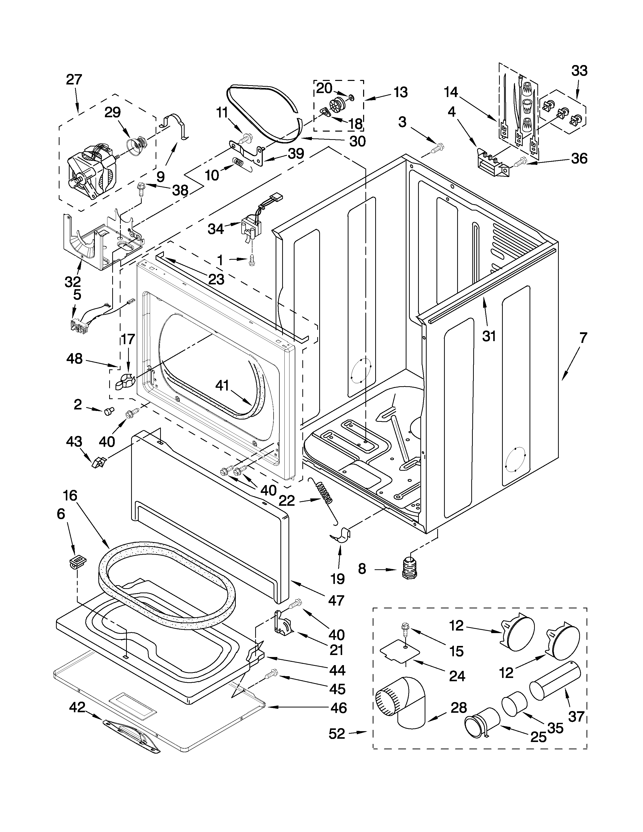 Cabinet parts
