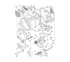 Whirlpool WED5500XW0 bulkhead parts diagram