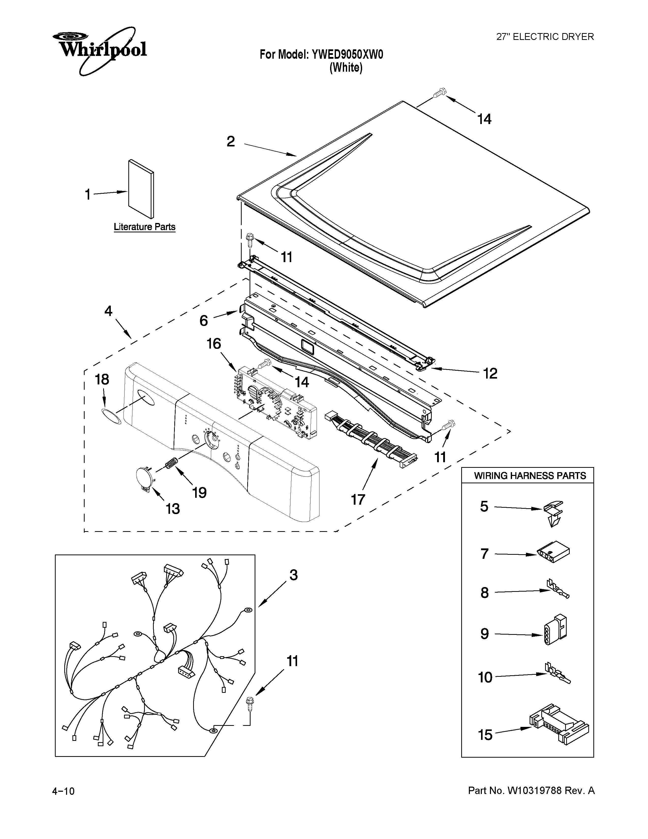 Top and console parts