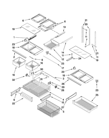 Shelf parts