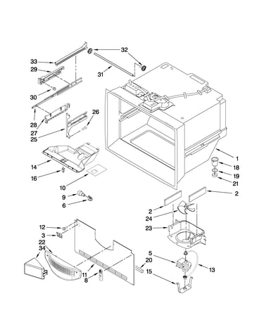 Freezer liner parts