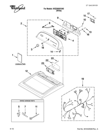Top and console parts
