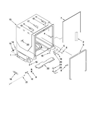 Tub and frame parts