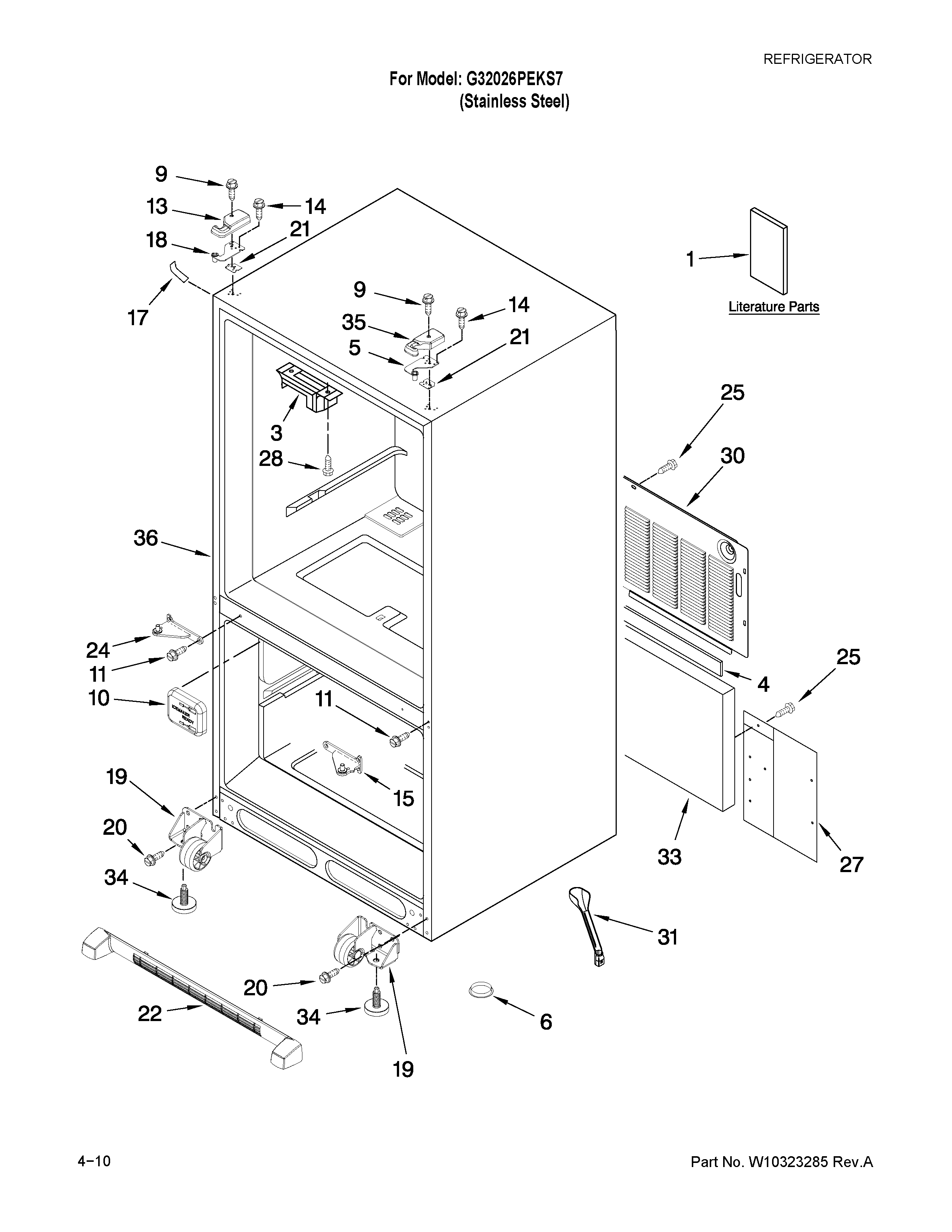 Cabinet parts