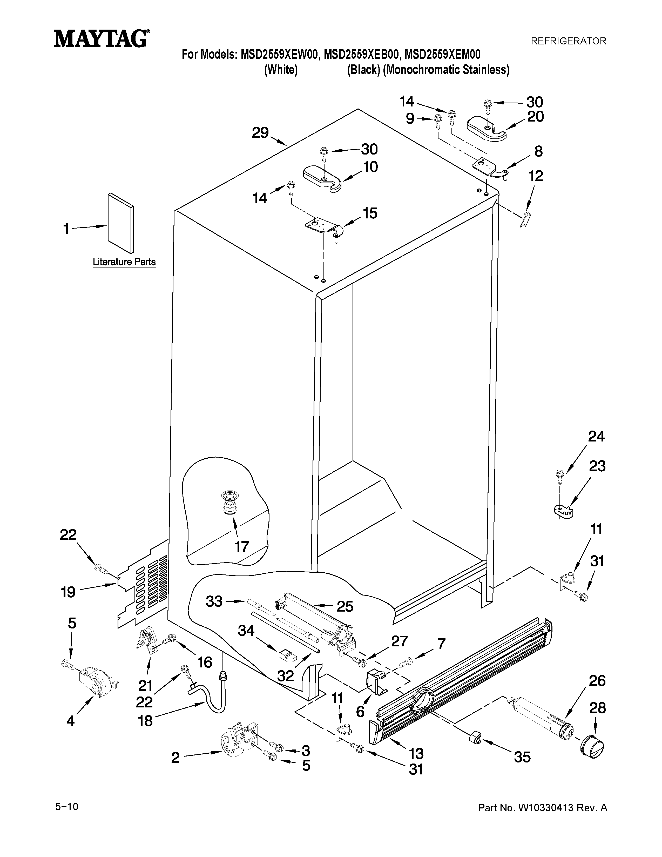 Cabinet parts