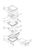 Refrigerator shelf parts