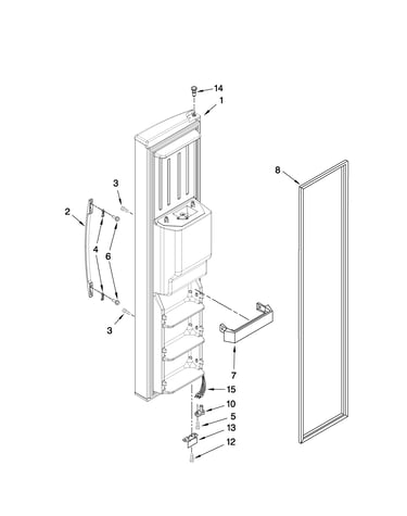 Freezer door parts