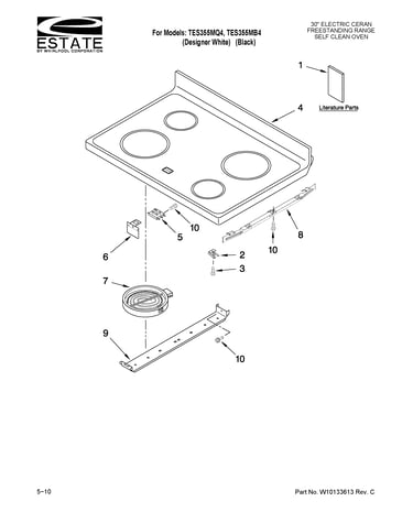 Cooktop parts