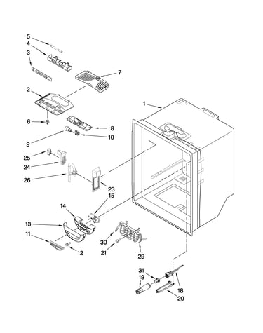 Refrigerator liner parts