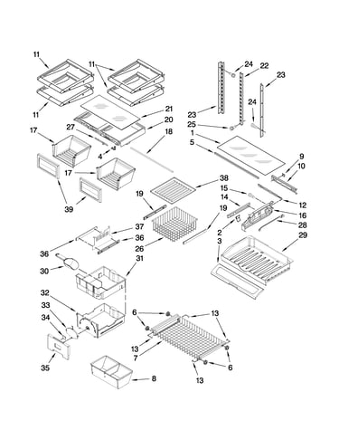 Shelf parts