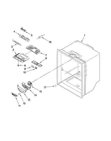 Refrigerator liner parts