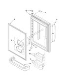 Refrigerator door parts