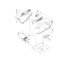 Whirlpool WTW5500XL0 console and dispenser parts diagram