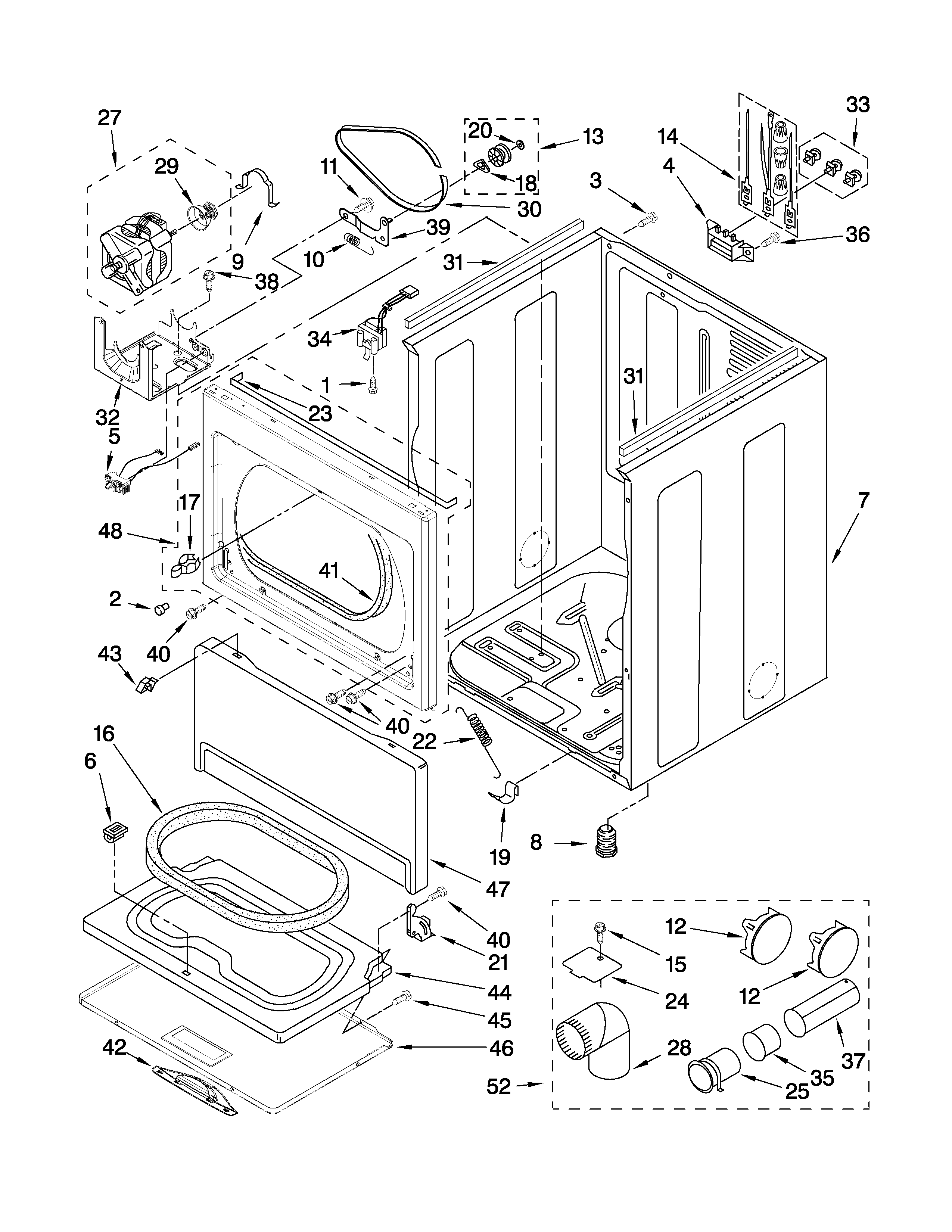 Cabinet parts