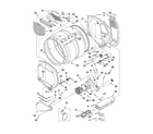 Whirlpool WED5600XW0 bulkhead parts diagram