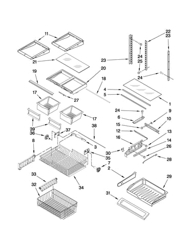 Shelf parts