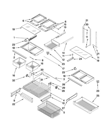 Shelf parts