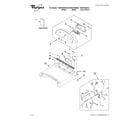 Whirlpool YWED7800XB0 top and console parts diagram