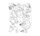 Whirlpool WED5550XW0 bulkhead parts diagram