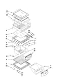 Refrigerator shelf parts