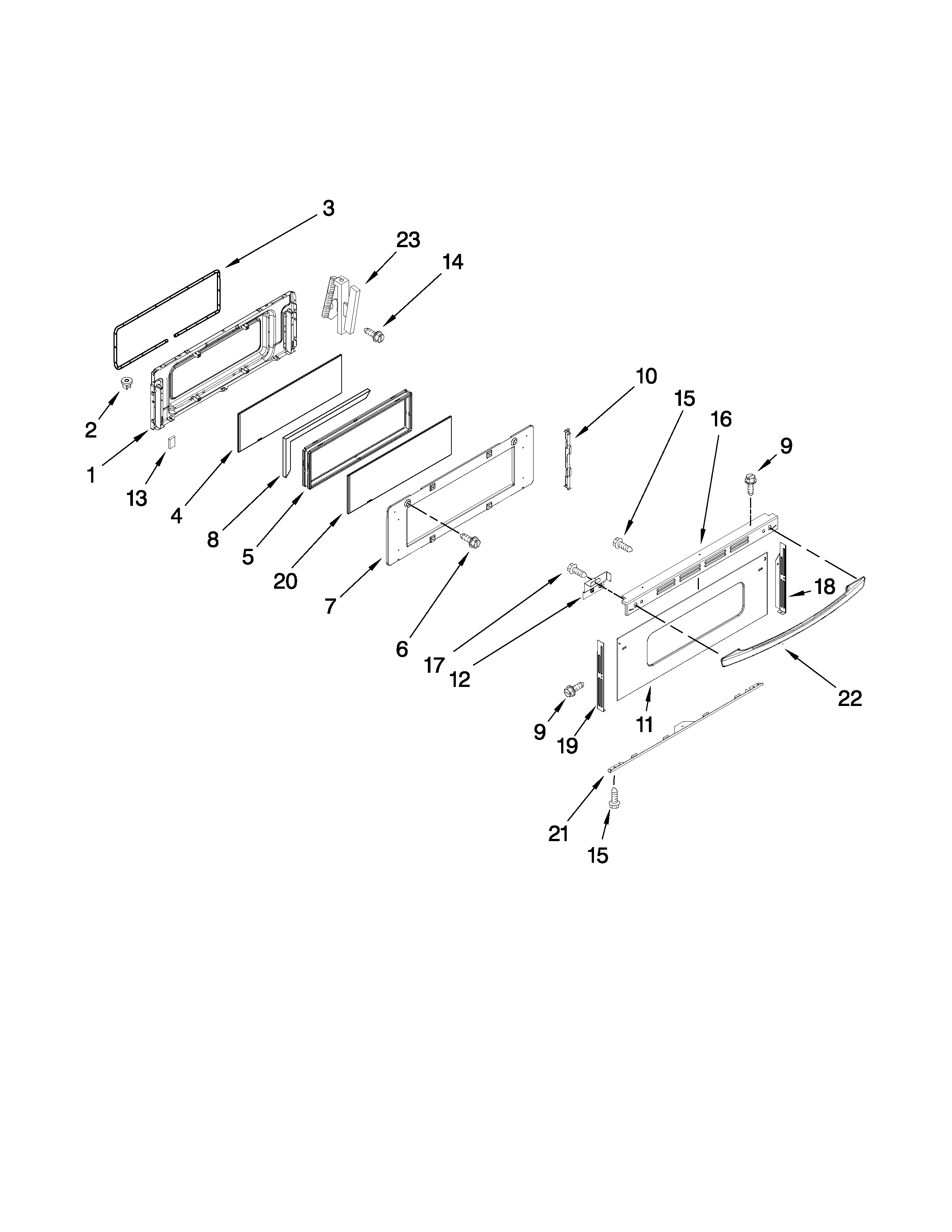 Upper door parts