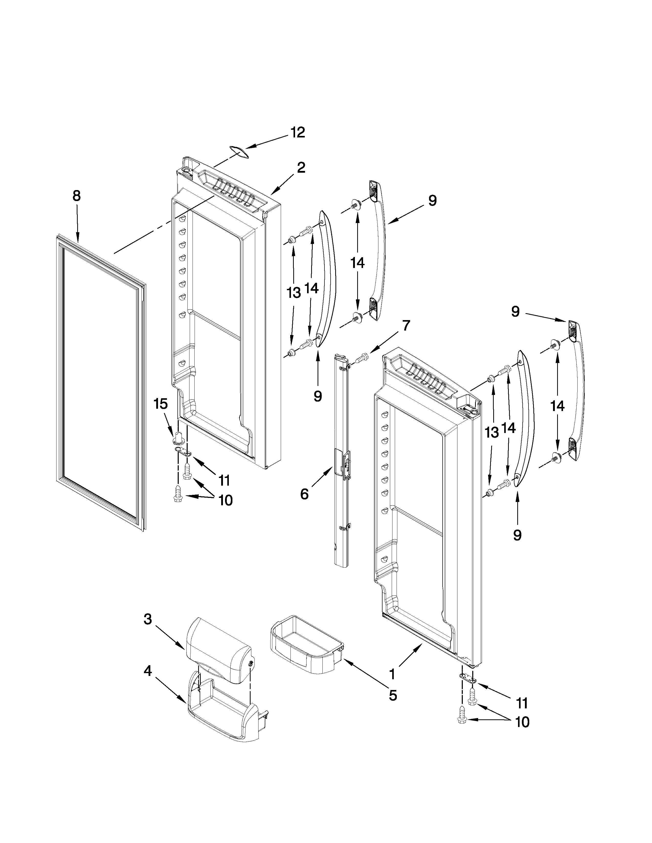 REFRIGERATOR DOOR PARTS