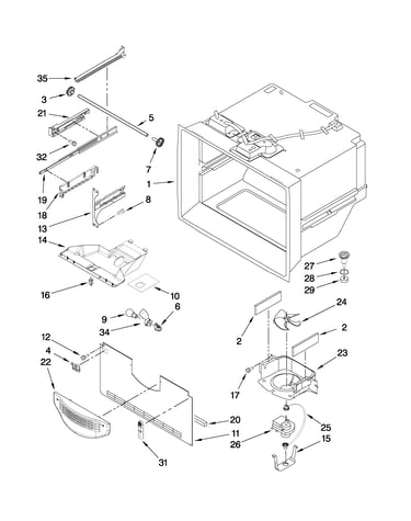 Freezer liner parts