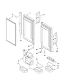 Refrigerator door parts