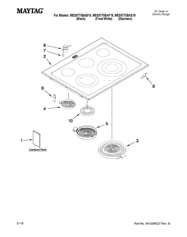 Cooktop parts
