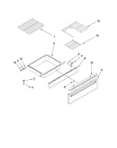 Drawer and rack parts