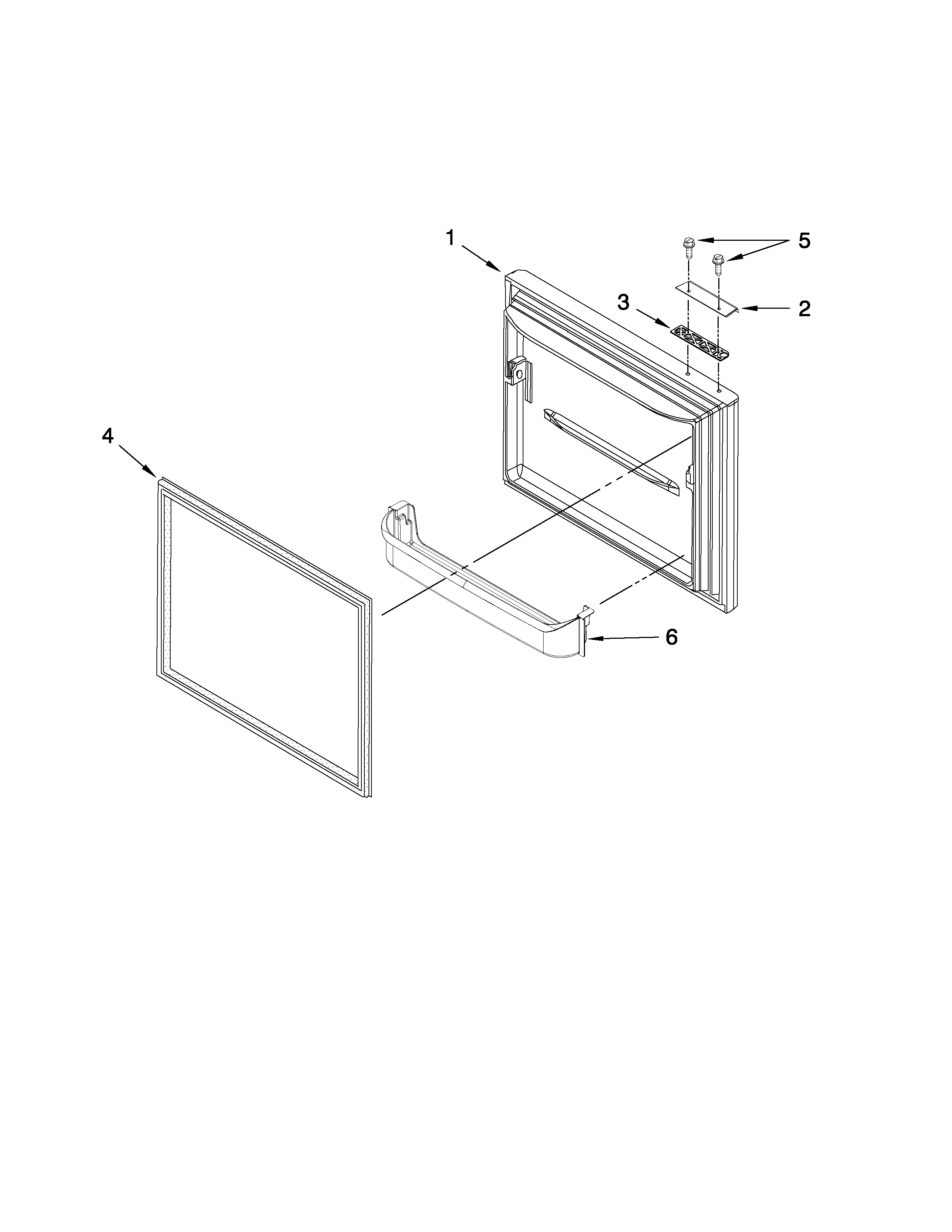 Freezer door parts