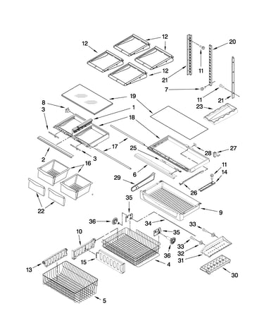 Shelf parts