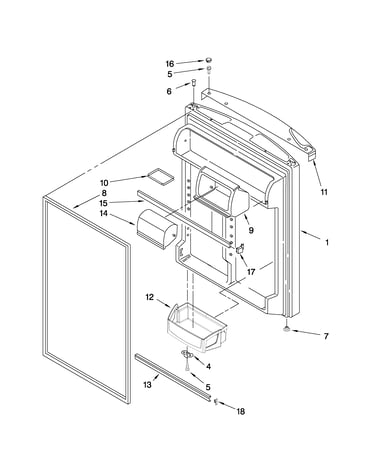 Refrigerator door parts
