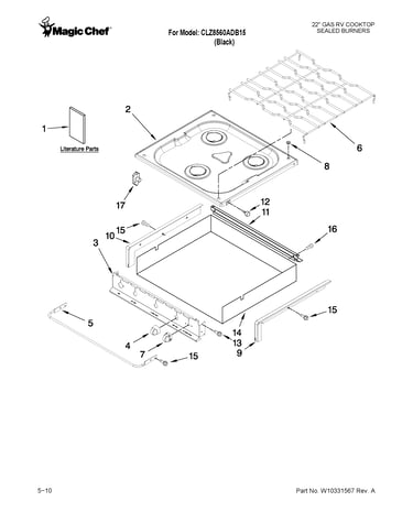 Cooktop parts