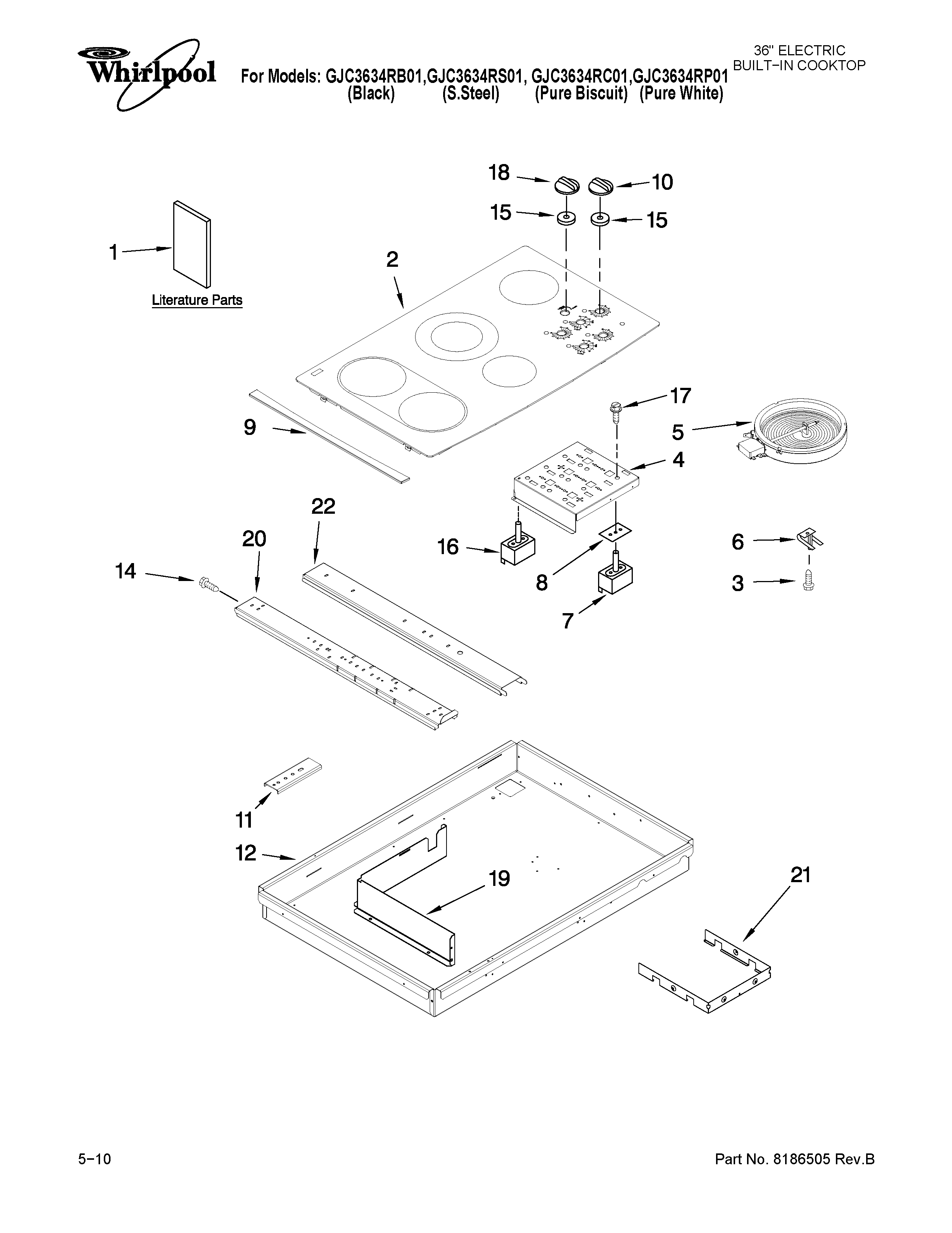 Cooktop parts