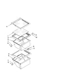 Refrigerator shelf parts
