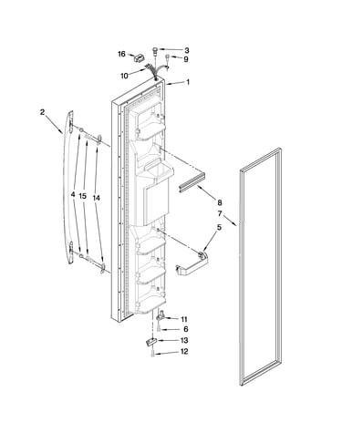 Freezer door parts