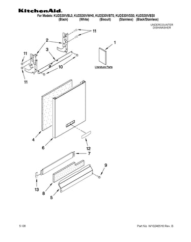 Door and panel parts