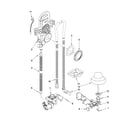 KitchenAid KUDS30IVWH0 fill, drain and overfill parts diagram