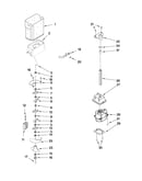 Motor and ice container parts