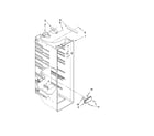Whirlpool ED5GNDXWD00 refrigerator liner parts diagram