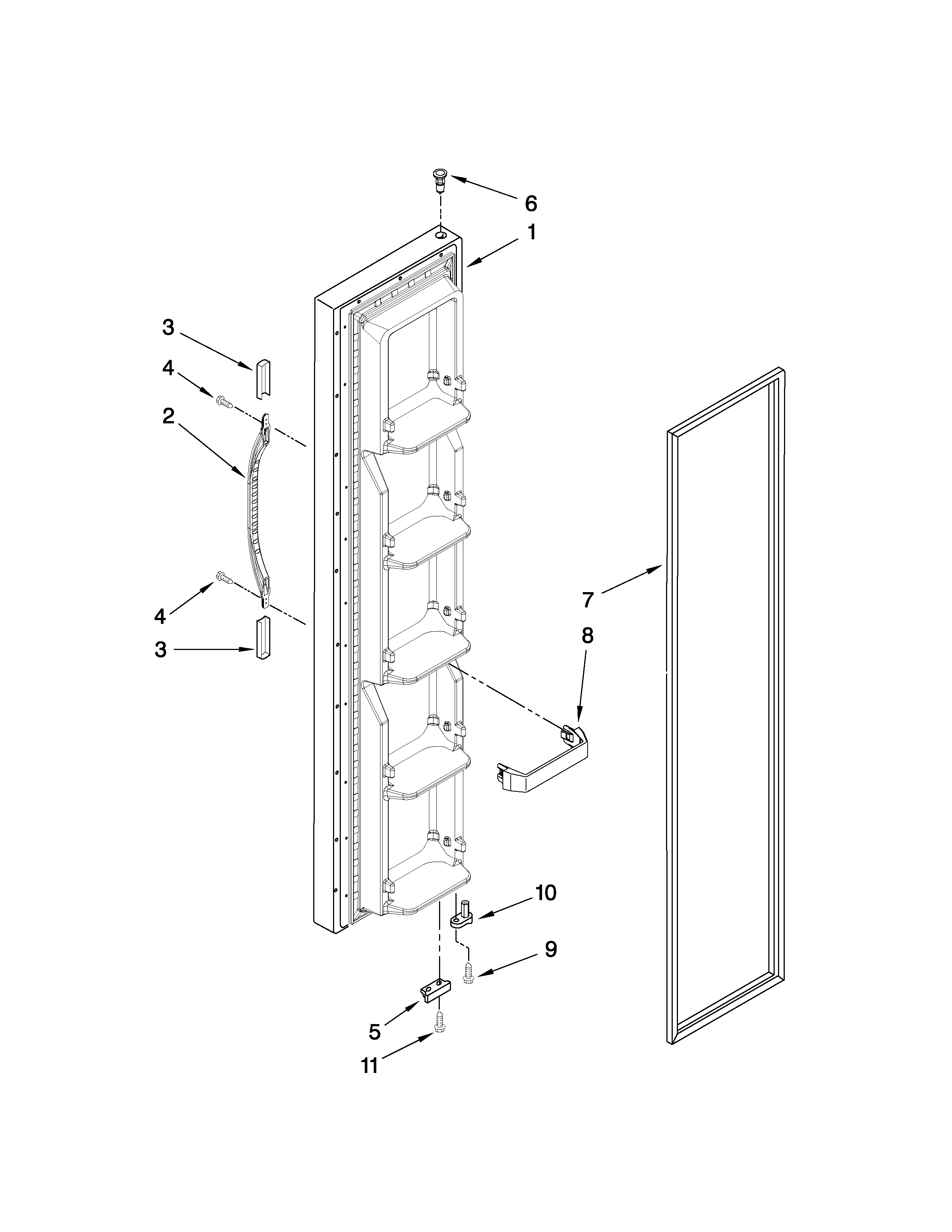 FREEZER DOOR PARTS