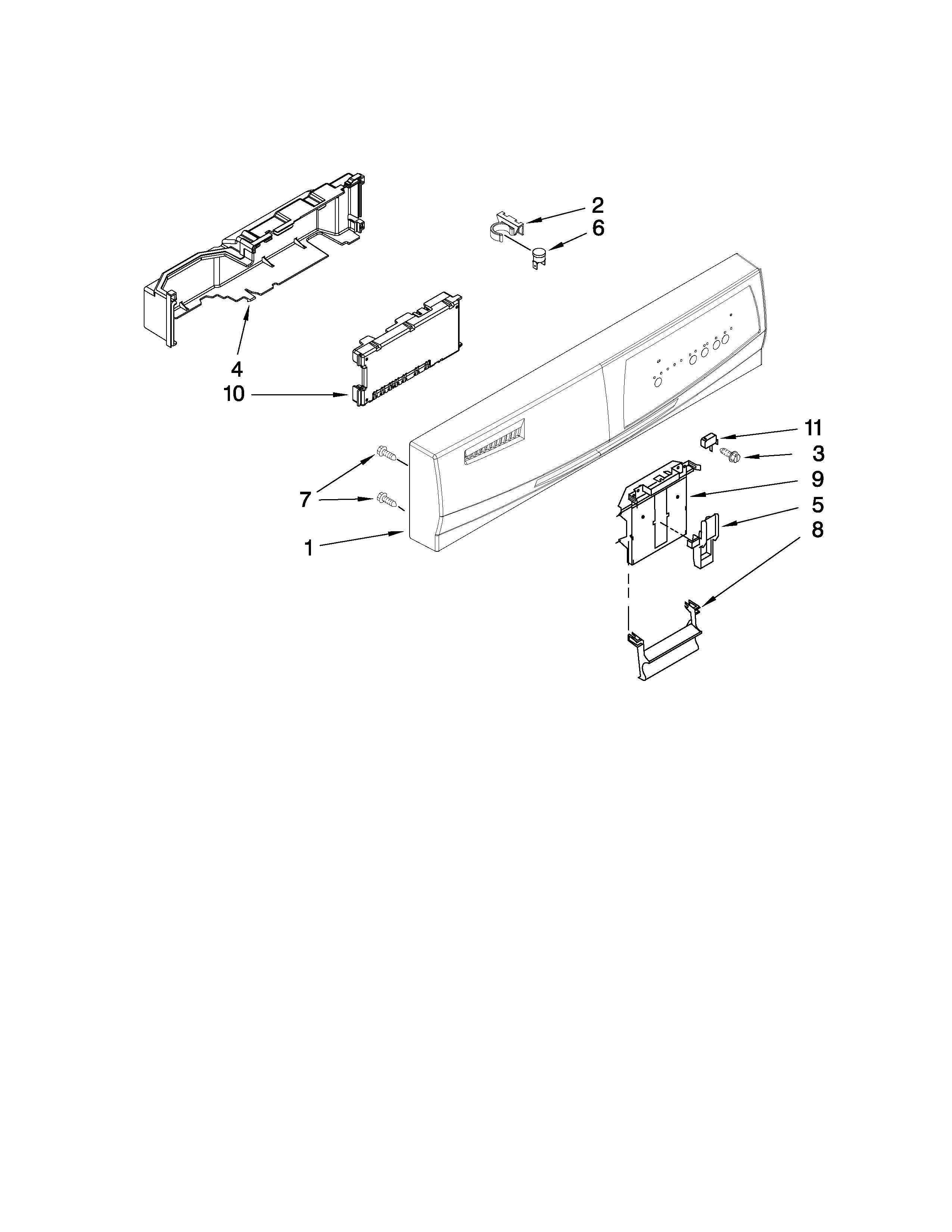 Control panel parts