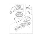 Whirlpool DP1040XTXQ0 pump and motor parts diagram